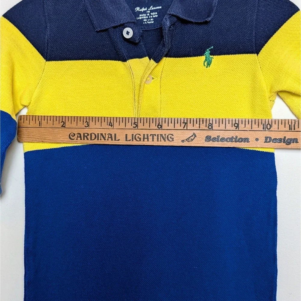 Ralph Lauren Polo Navy Striped Piqué Cotton Coverall One-Piece 9 Months